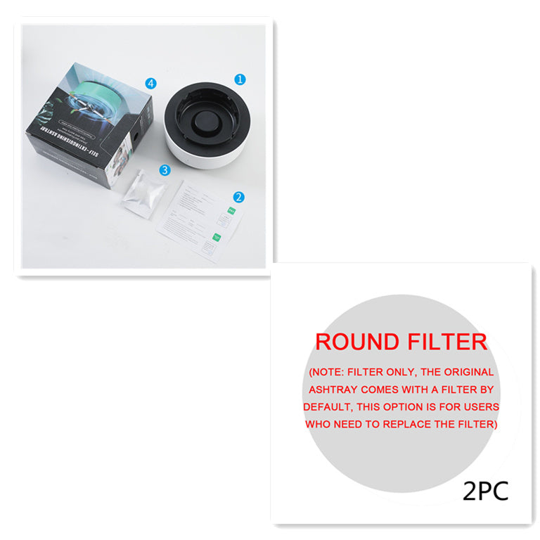 Smoke Removal Air Purification Ashtray Anion Purification Practical Automatic Purifier Ashtray Portable Gadgets For Car Ashtr