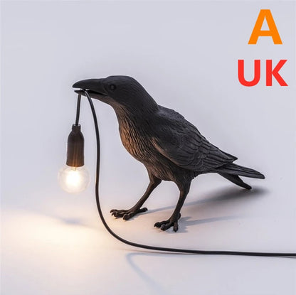 Creative Auspicious Bird Resin Wall Lamp Decoration 3501249050441