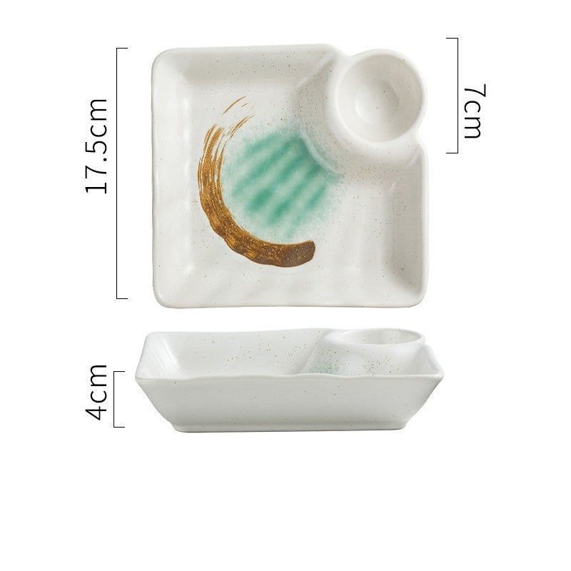 Japanese Creative Ceramic Dumpling Special Plate Comes With Vinegar Plate 3512c571 a0dd 4dbf b9cb bc24c2030d0f