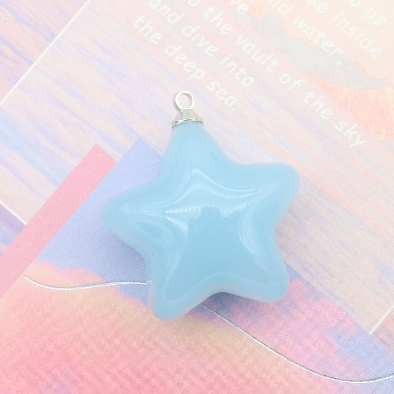 Acrylic Color Jelly Candy Color Three-dimensional Five-pointed Star Pendant 3516fe1a b80c 42b3 a6c5 67f24a0286c6