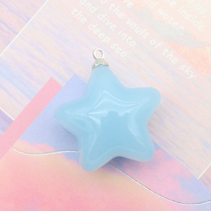 Acrylic Color Jelly Candy Color Three-dimensional Five-pointed Star Pendant 3516fe1a b80c 42b3 a6c5 67f24a0286c6
