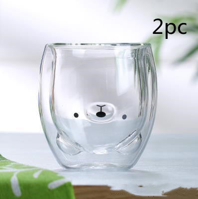 3D Double Layer Lovely Panda Cup Skull Wine Cup - HD Wireless Product #14
