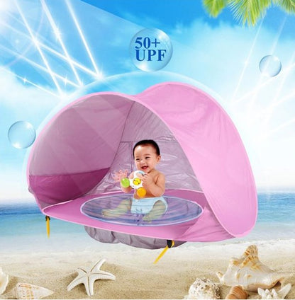 Baby Beach Tent Kids Outdoor Camping Easy Fold Up Waterproof  Up Sun Awning Tent UV-protecting 3522946183586