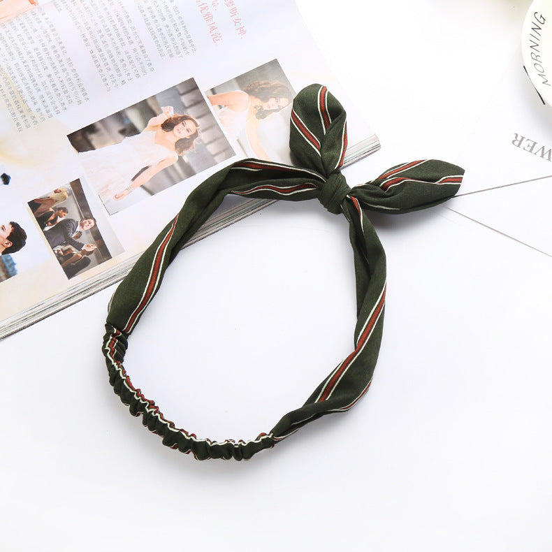 Big bow tie bunny ears headband 3528012110332