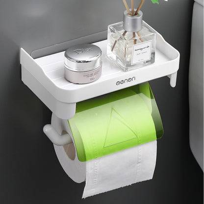 Toilet Tissue Roll Paper Plastic Storage Rack Waterproof Paper Rack 353828398673