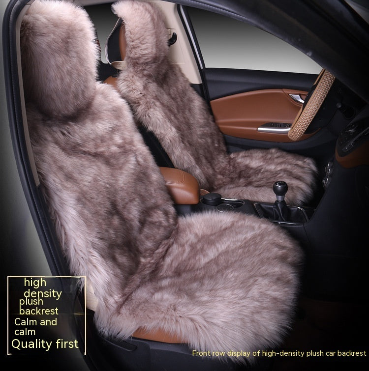 All-inclusive Car Seat Cover Plush Cushion Three-piece Cushion Universal Cushion Winter 353ff6d7 c37f 4e05 af22 a3daeea2a985 