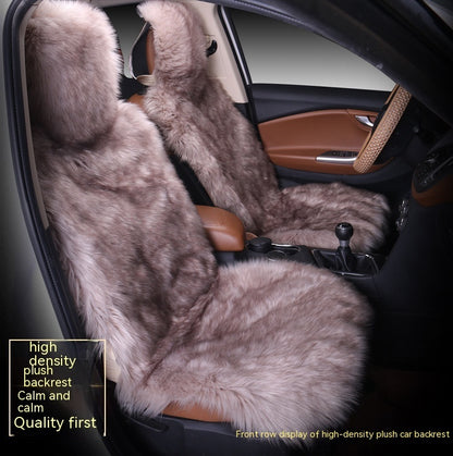 All-inclusive Car Seat Cover Plush Cushion Three-piece Cushion Universal Cushion Winter 353ff6d7 c37f 4e05 af22 a3daeea2a985 