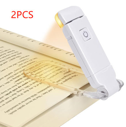 LED USB Rechargeable Book Reading Light Brightness Adjustable Eye Protection Clip Book Light Portable Bookmark Read Light 354