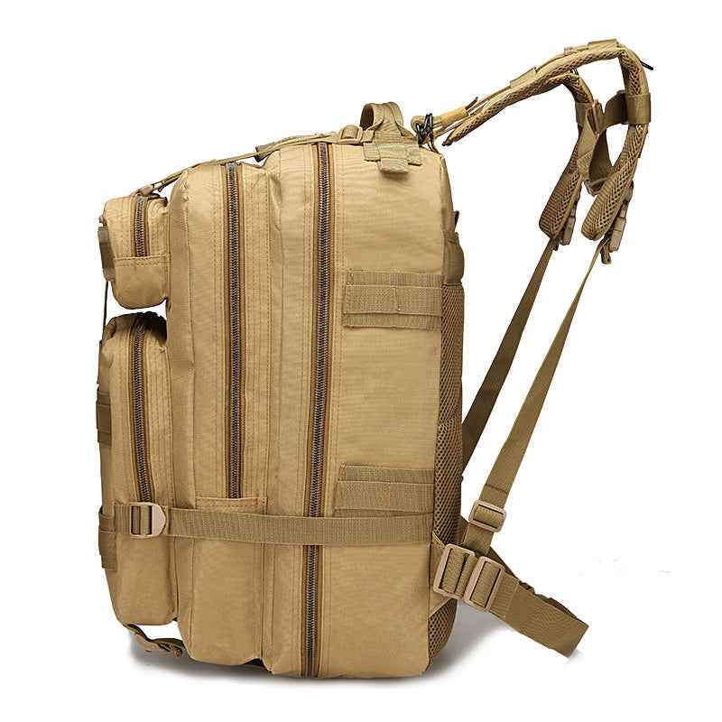 Sports outdoor mountaineering travel double shoulder knapsack camping army camouflage pack tactical backpack 45L large 3P Bac