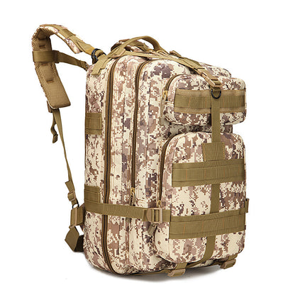 Sports outdoor mountaineering travel double shoulder knapsack camping army camouflage pack tactical backpack 45L large 3P Bac
