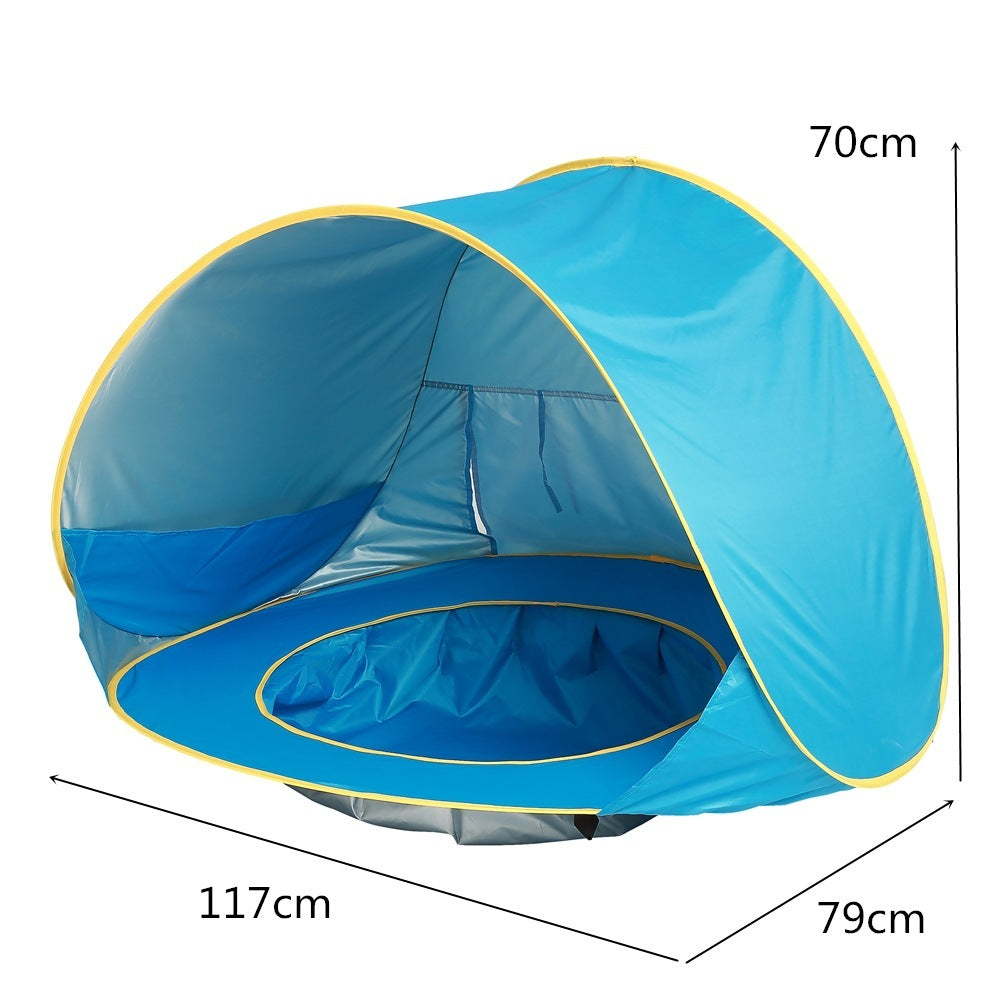 Baby Beach Tent Kids Outdoor Camping Easy Fold Up Waterproof  Up Sun Awning Tent UV-protecting 3550390166956