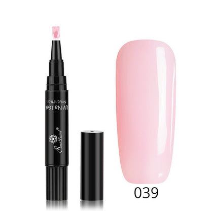 3 In 1 Gel Nail Varnish Pen Glitter One Step Nail Art Gel Polish Hybrid - HD Wireless Product #50