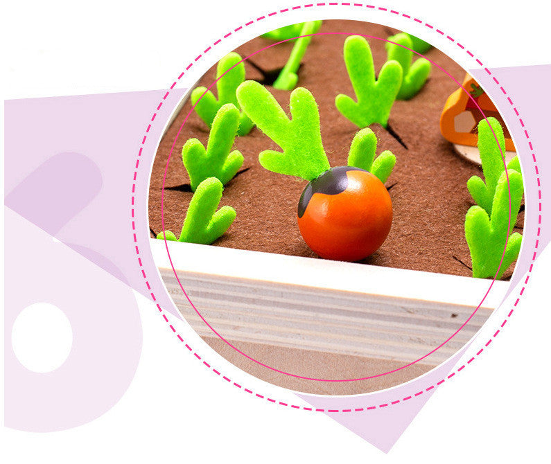 Wooden Toys New Vegetable Memory Game Radish Size Matching 3556503570808