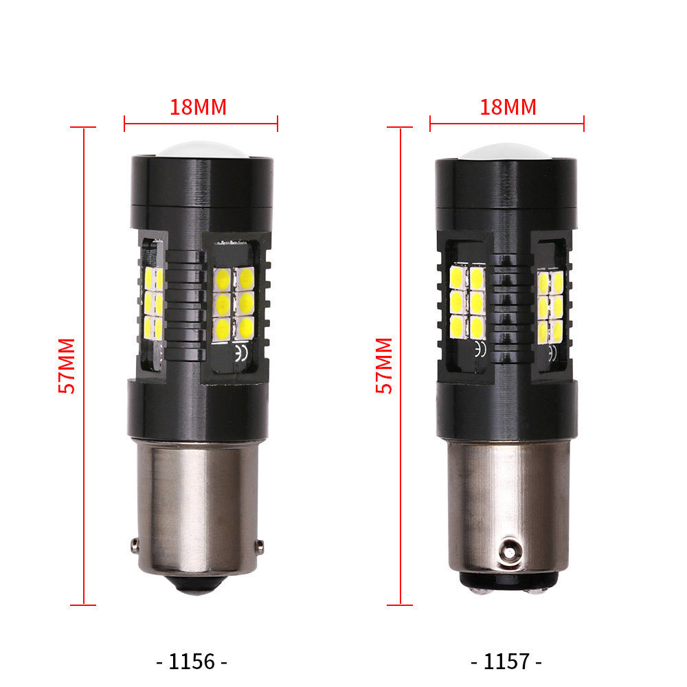 Automotive LED turn signal 1156 1157 BA15S 2835 3030 21SMD S25 reversing brake light 357133069199