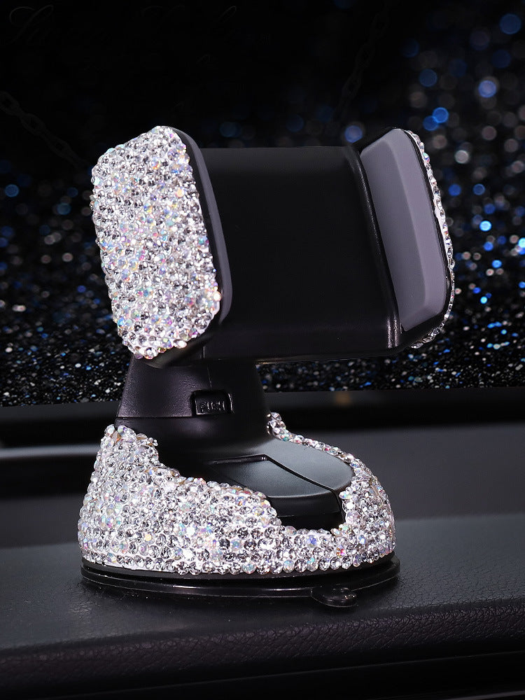 Crystal Rhinestones Phone Holder - 图片 5