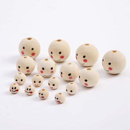 DIY Children's Log Color Smile Doll Head Beaded Accessories 35c8a513 3167 4fcc 9298 80f4a825b4c1