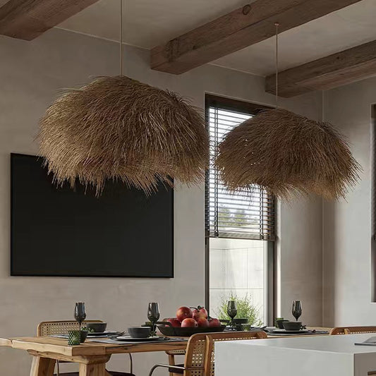 Rattan Ceiling Lamp Vintage Rattan Chinese Style Chandelier 35eacb90 f590 4cbc b250 501888168719
