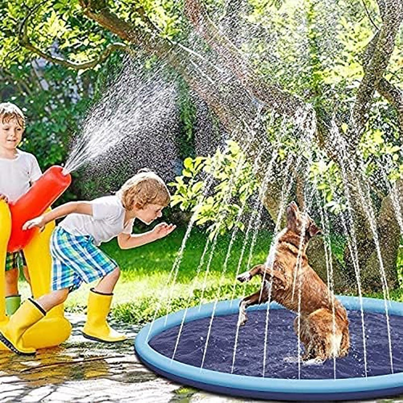 Dog Sprinkler Outdoor Toys Dog Swimming Mat Anti-Slip Dog Pool Splash  Pad 35ee5ba4 b217 4d08 9d1c b660537fc536
