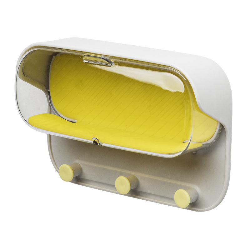 Bathroom Wall Holder Punch-free Wall-mounted Convenient Practical Washroom Glasses Storage Box Clothes Key Organizer Accessor
