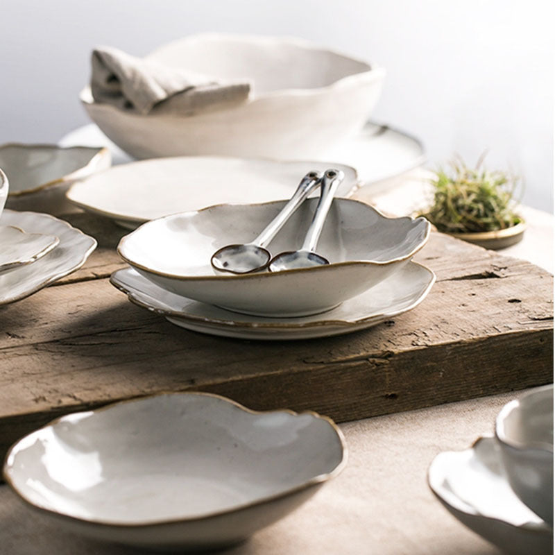 Irregular ceramic tableware 360076311414