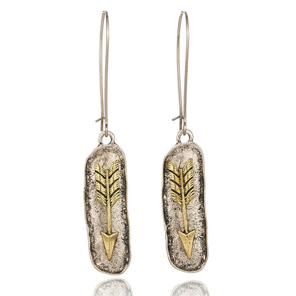 Drop-shaped alloy pendant earrings 3603554372441