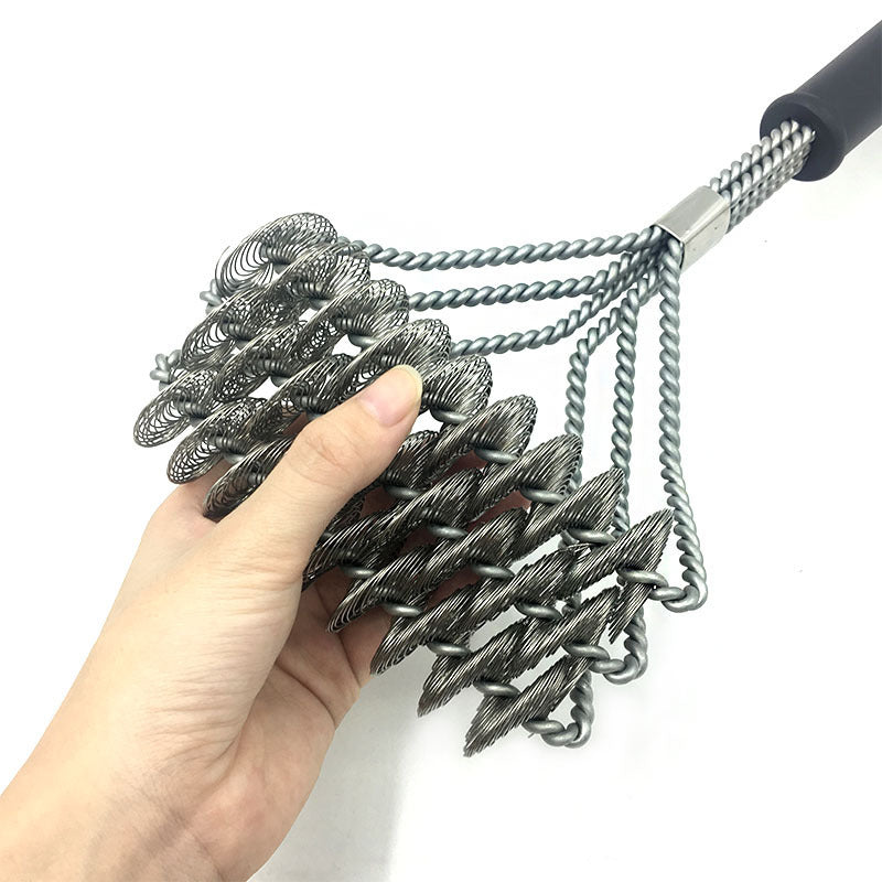 Barbecue Grill BBQ Brush Clean Tool Stainless Steel Wire Bristles Non-stick Cleaning Brushes 360673648468