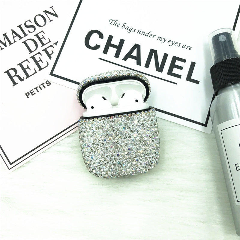 Compatible with Apple, Headphone rhinestone case 360923010955