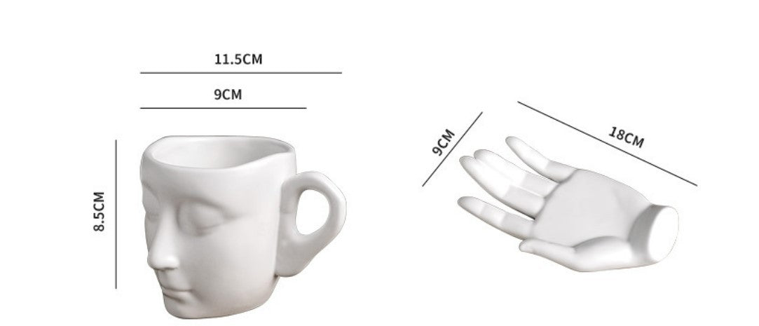 High Temperature Ceramic Creative Abstract Art Hand Fragrance Coffee Cup 360b2963 fa80 44a6 94e5 9c132284d2e2