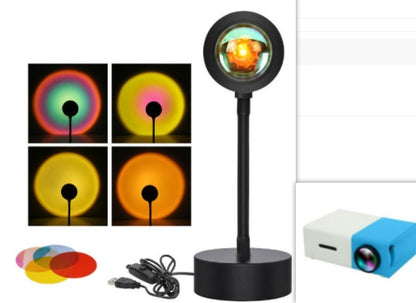 Sunset Projection Lamp Sunset Projector Night Light Wall Decoration Lighting 360ed735 733f 4995 a483 21f93037a83d