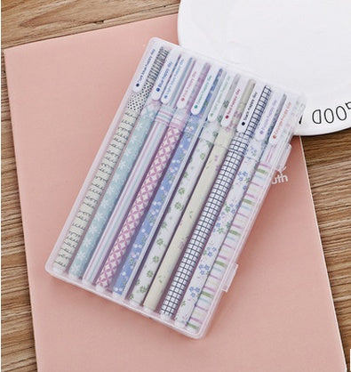 10 Pcs  Pack Colored Gel Pen Ink Pen Promotional Gift Stationery School & Office Supply - 图片 7