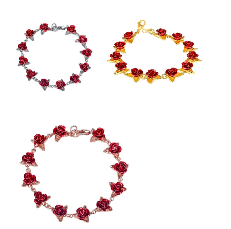 Fashion Rose Flower Bracelet 36242582472670