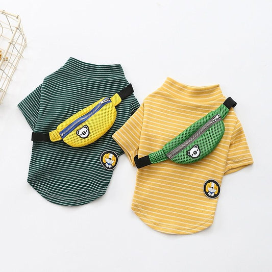 Striped T-Shirt Teddy Dog Pet Costume 3624623860250