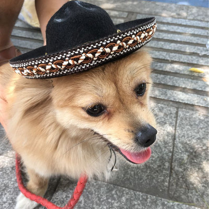 Mexican Style Pet Hat Dog Hat Pet Supplies 3629939197256