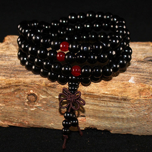 Beaded Knot black ebony Men Bracelets Bangles 3630761879765