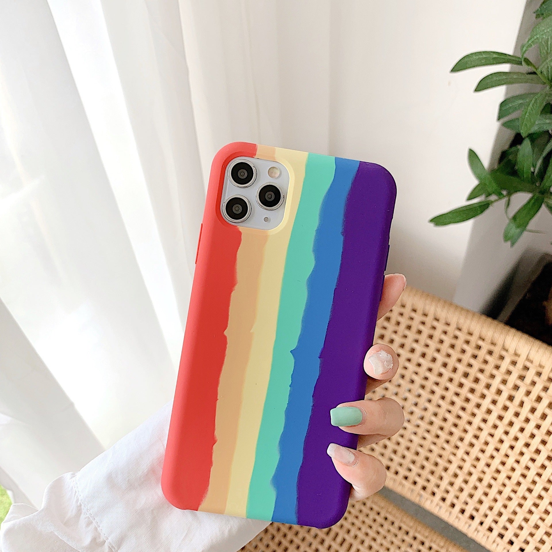 Creative Rainbow Liquid Silicone Phone Case 363387309051