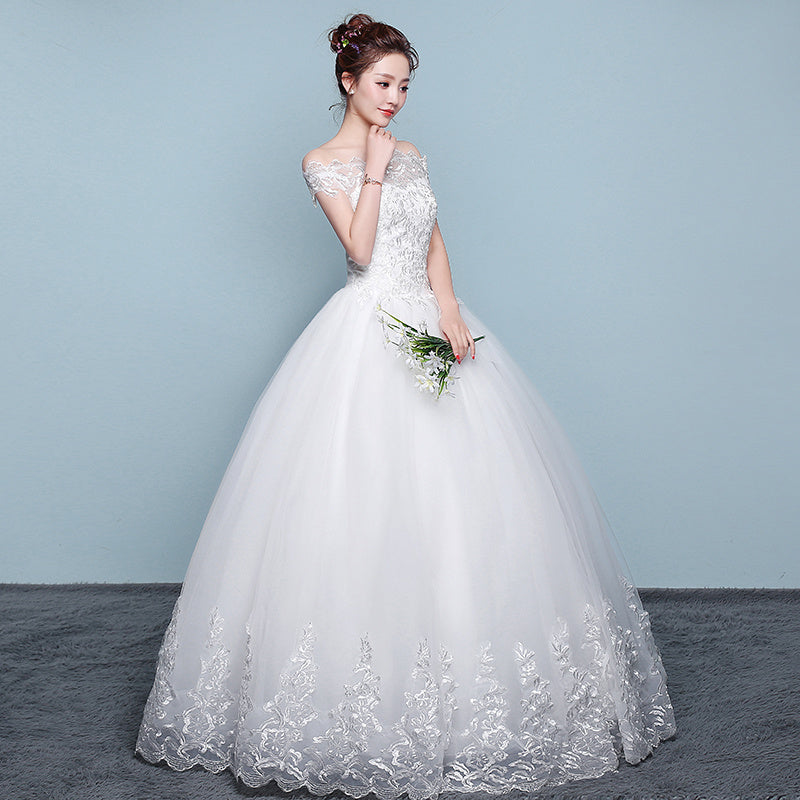 Qidi wedding dress shoulder wedding dress 36392925499704