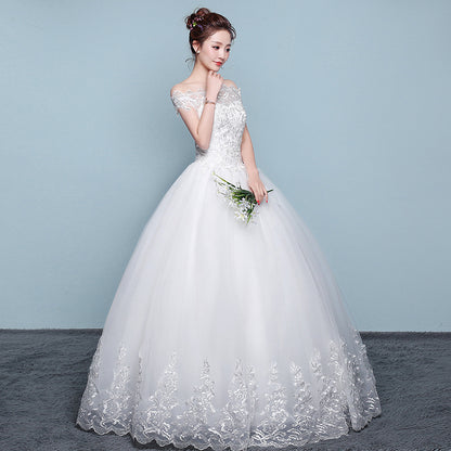 Qidi wedding dress shoulder wedding dress 36392925499704