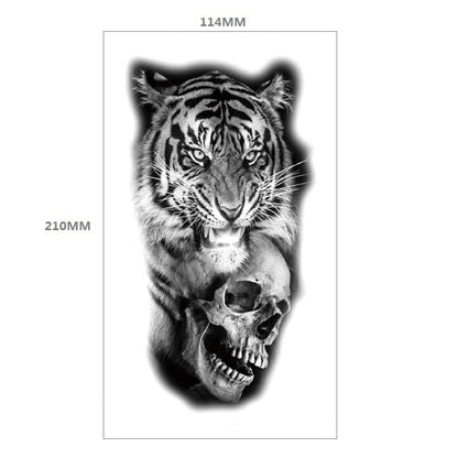 Animal Pattern Tiger Lion Half Arm Water Transfer Imitation Tattoo 36442741 1d4c 4921 b0f0 1718391e8d0a