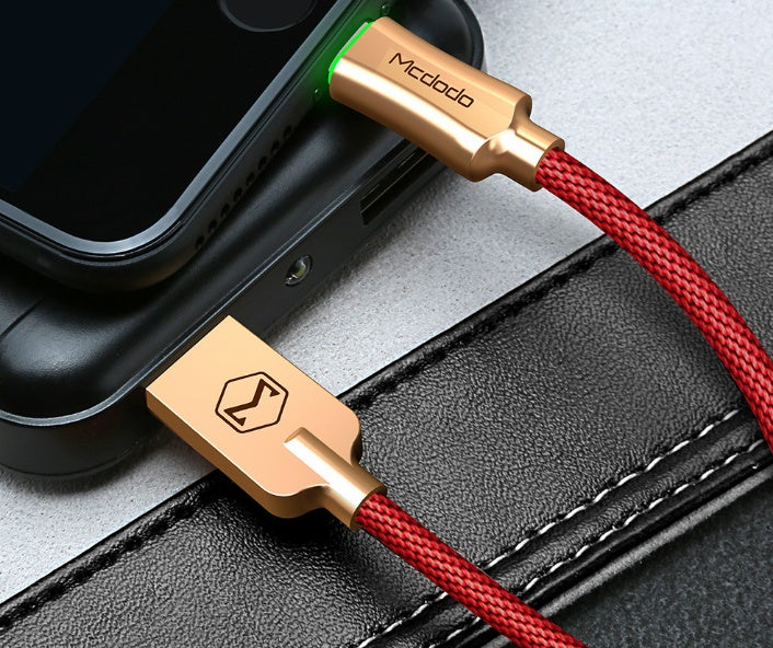 Intelligent Power-off Aluminum Alloy Braided Fast Charging Line - 图片 7