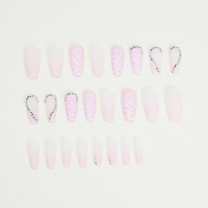 Heart Shape Rhinestone Nail Stickers Wear Armor 365c6fa0 41c5 48f0 afbc a766eb037b77
