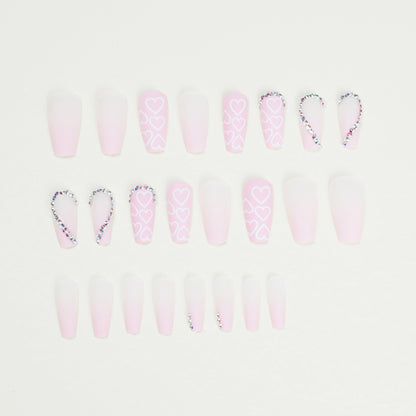 Heart Shape Rhinestone Nail Stickers Wear Armor 365c6fa0 41c5 48f0 afbc a766eb037b77