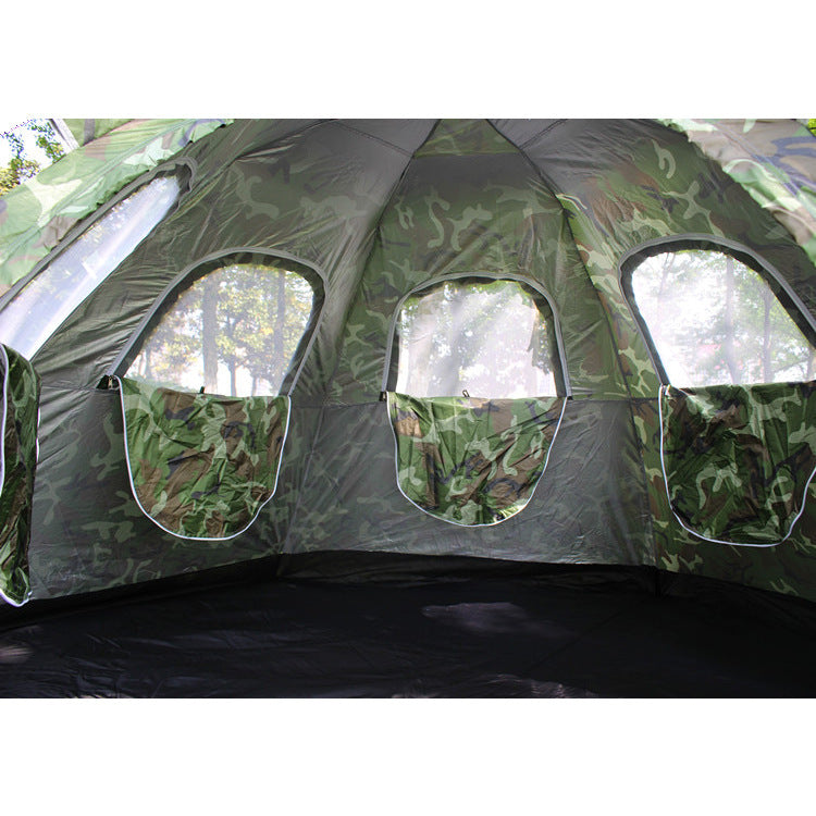 Automatic tent outdoor, 6-8 people, many people, single layer, multi people tent camping, camping trip, factory direct sales 