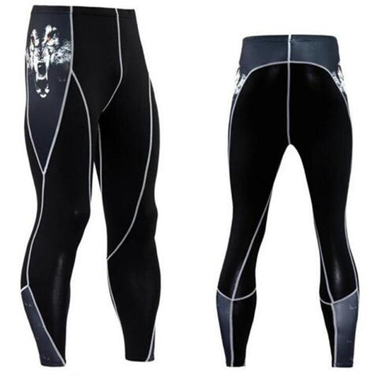 Summer Men's Blackout Compression Tight Fitting Pants 366042870057