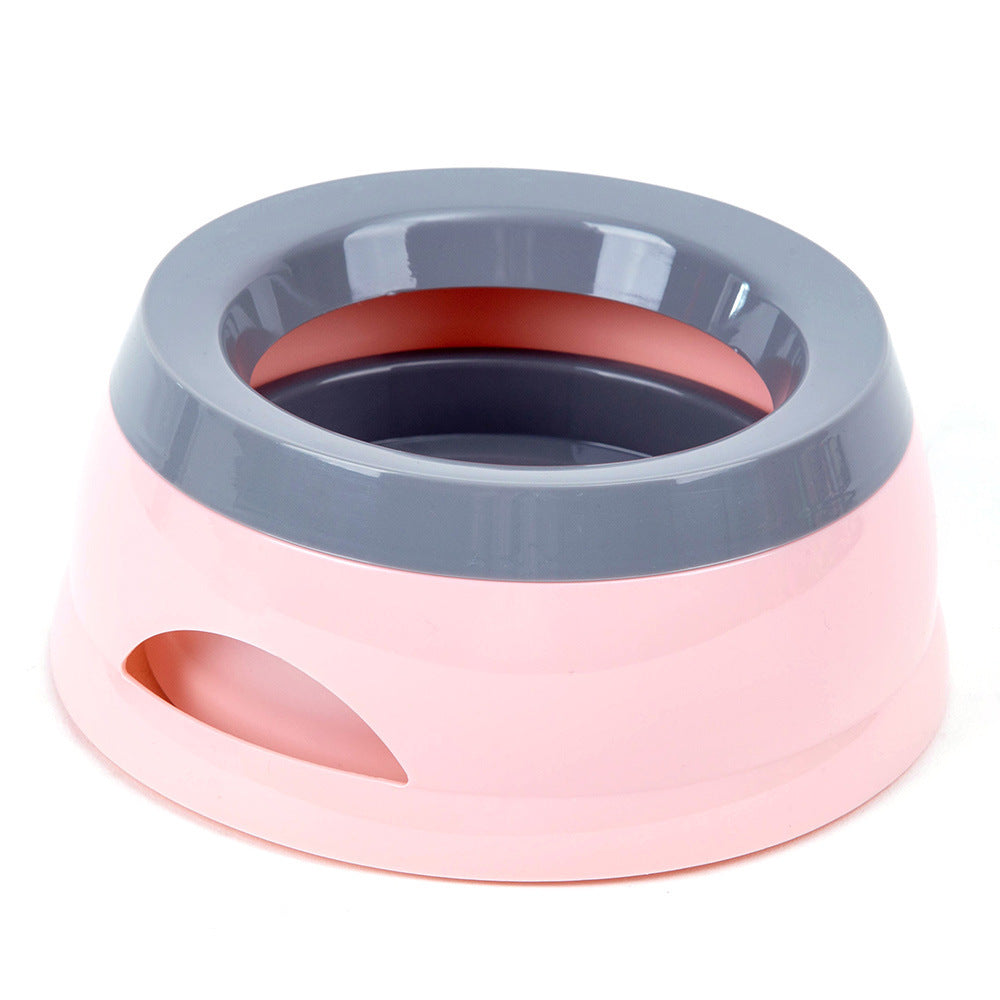 Pet Dog Bowls Floating Not Wetting Mouth Cat Bowl No Spill Drinking Water Feeder Plastic Portable Dog Bowl Support Dropshippi