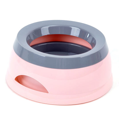 Pet Dog Bowls Floating Not Wetting Mouth Cat Bowl No Spill Drinking Water Feeder Plastic Portable Dog Bowl Support Dropshippi