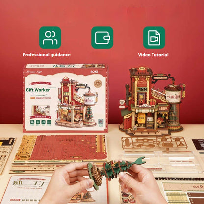 3D Puzzle Wooden Assembly Block Toy - HD Wireless Product #2