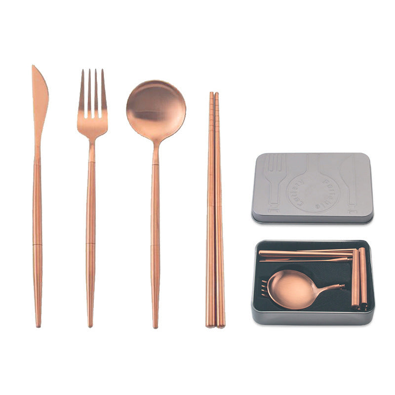 stainless steel portable cutlery set 366973599068
