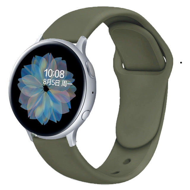 Suitable For Galaxy Active 2 Reverse Buckle Silicone Strap 20 22mm Sports Inner Buckle Strap - 图片 9
