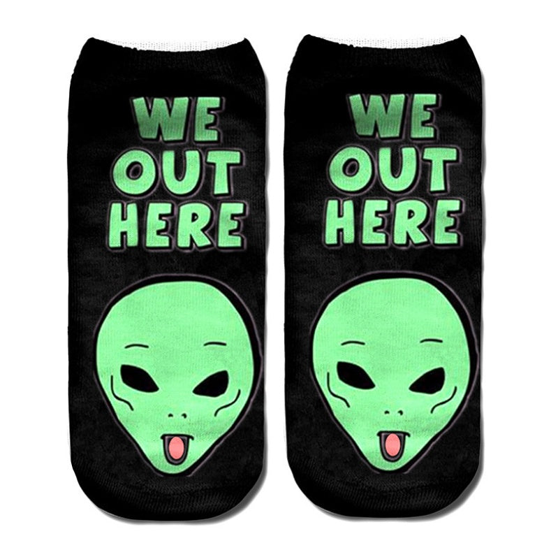 Popular Funny Unisex Short Socks 3D Cat Printed Anklet Socks Casual Socks 368775754376