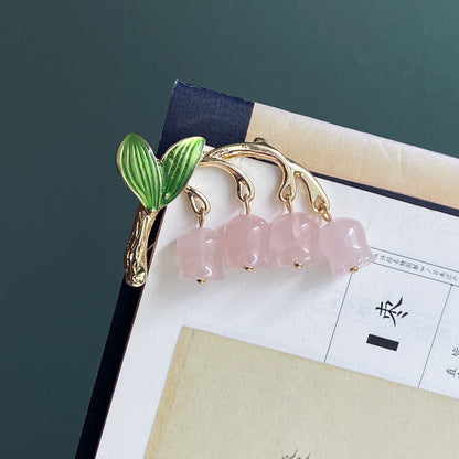 Natural Golden Jade Glass Berry Lily Of The Valley Brooch 369368d0 e3ea 4237 9677 fb7865717b5d